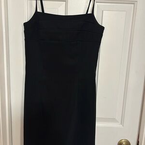 Elegant Black Spaghetti Strap Dress